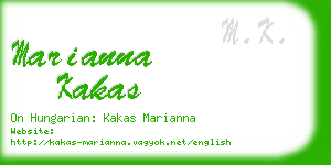 marianna kakas business card